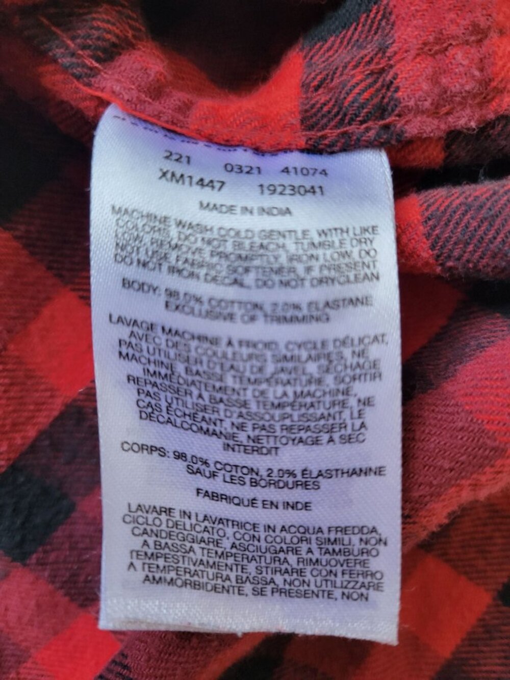 Columbia Red Plaid Long Sleeve Button Down Collared Regular Fit Size M Outdoor - Picture 11 of 11